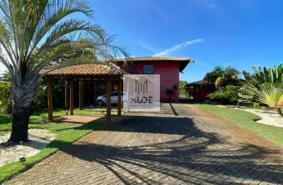 Casa de luxo em condomínio: 5 quartos, 4 suítes, 2 salas - sauípe, mata de são joão-ba - 233,33m²