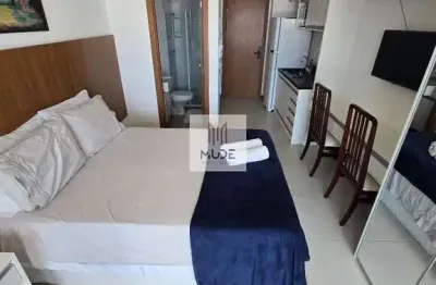 Barra premium studio de 1 quarto com suíte, 24m², vista mar - mobiliado e vaga fixa - localizado na barra, salvador-ba