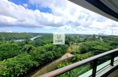 Parque tropical, apto 3 ou 4 suítes com closet e varandão gourmet, 115 e 155m², 3 vagas, vista mar e parque | à venda - patamares