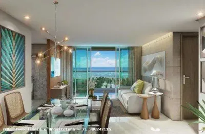 All privilege praia do flamengo - 2 quartos com varanda vista mar à venda em praia do flamengo - salvador