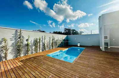 Casa nova com 3 quartos e piscina à venda no bairro jardim europa, chapecó