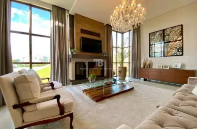 Casa 3 suítes no eco village, chapecó | espaço gourmet e 6 vagas
