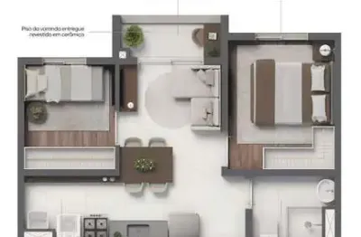 Apartamento com 2 quartos à venda na Lapa, São Paulo 