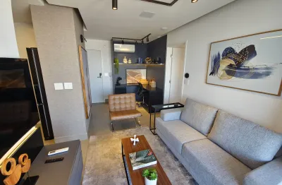 Apartamento de 1 e 2 suítes no boqueirão em santos com vaga demarcada