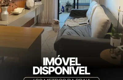 Apartamento moderno a 400m da praia na guilhermina — 1 suíte, 1 vaga, 1 lavabo