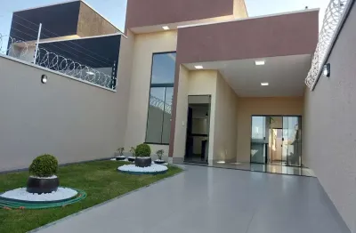 Casa moderna com 2 suítes plenas + lavabo e espaço gourmet em aparecida de goiânia