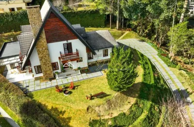 Casa em condomínio fechado com 3 quartos à venda na c, 777, jardim véu da noiva, campos do jordão por r$ 2.900.000