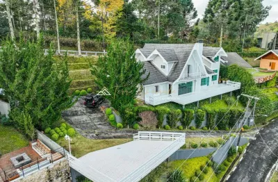 Casa em condomínio fechado com 5 quartos à venda na pedro paulo, 1000, jardim véu da noiva, campos do jordão por r$ 4.500.000