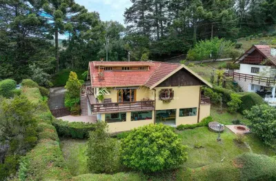 Casa em condomínio fechado com 5 quartos à venda na rua do palacio, 183, vale encantado, campos do jordão por r$ 1.100.000