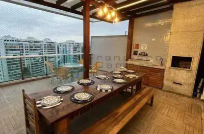 Cobertura com 4 quartos para alugar na avenida dos flamboyants, barra da tijuca, rio de janeiro, 320 m2 por r$ 25.000