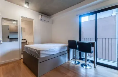 Studio de luxo para locação no jardim paulista, são paulo-sp: 1 quarto, 1 banheiro, 22m² de pura sofisticação!