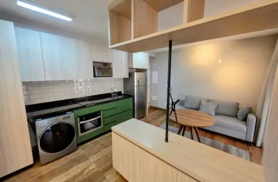 Lindo apartamento para alugar, totalmente mobilido, com 40 m2, com 1 quarto e 1 garagem - moema nobre - são paulo - sp