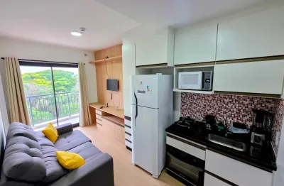 Excelente apartamento para alugar com 1 dormitório, todo mobiliado no Alto da Boa Vista - São Paulo - SP