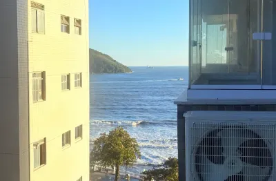 Vista ao mar 1 dormitório frente ao aquário,2wcs,porteira fechada