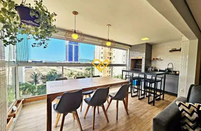 3 quartos sendo 1 suíte , varanda gourmet ,2 vagas , lazer completo - porto cidade - ponta da praia - santos