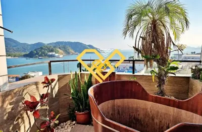 Duplex , 2 quartos sendo 1 suíte,lavabo,varanda,lazer completo - vista ao mar - ponta da praia - santos