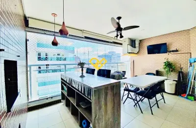 3 quartos sendo 1 suíte ,2 vagas demarcadas,varanda gourmet - pompéia - santos