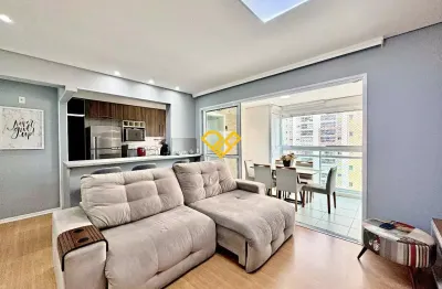 2 dormitórios sendo 1 suíte , 78m² , 1 vaga demarcada,varanda gourmet , lazer completo - Ponta da Praia - Santos