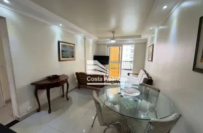 Apartamento com 3 dormitórios sendo 1 dependencia de empregada à venda, 80 m² por r$ 640.000 - centro - guarujá/sp