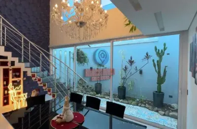 Sobrado alto padrão com 4 dormitórios,  2 suítes,  com 248m² em vila romanopolis por r$ 1.350.000.  imóvel residencial em ferraz de vasconcelos/sp.
