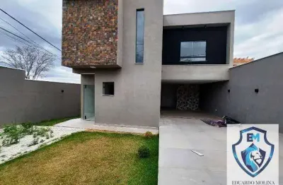 Casa para venda em betim, guarujá mansões, 3 dormitórios, 1 suíte, 3 banheiros, 3 vagas