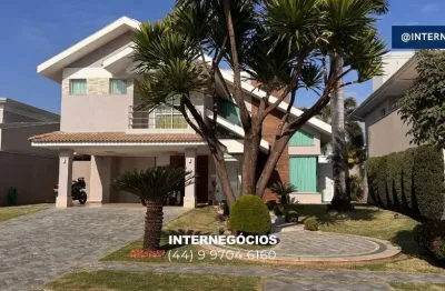 Casa de luxo em maringá no parthenon | 605m², 5 suítes, piscina com spa e área gourmet