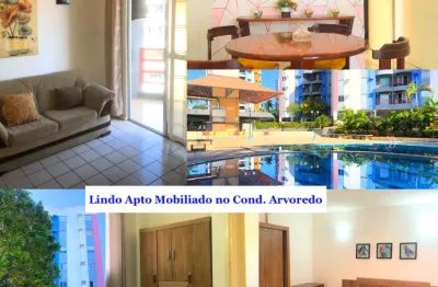 Lindo apto mobiliado no condomínio arvoredo - parque 10, localização privilegiada, próximo dos edifícios miami, o imóvel estar 100% mobiliado e climatizado, em andar alto.