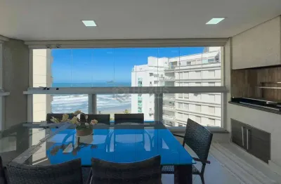 Apartamento com varanda gourmet e vista mar na quadra-mar da praia das pitangueiras de 3 quartos (1