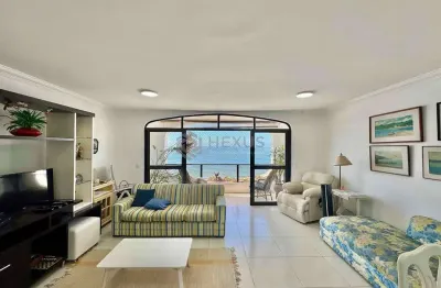 Apartamento frente mar com varanda e vista mar na praia das asturias, guaruja | hexus
