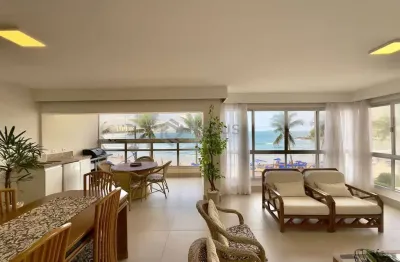 Apartamento frente mar, reformado, varanda, praia das asturias, guaruja | hexus