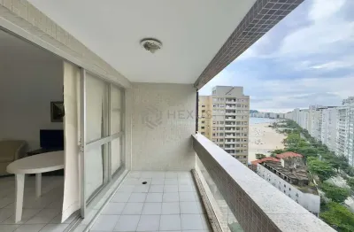 Apartamento beira mar, varanda, vista mar, lazer, praia das pitangueiras, guaruja | hexus
