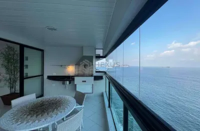 Apartamento frente mar, varanda gourmet, lazer, vista mar, praia das pitangueiras,guaruja | hexus