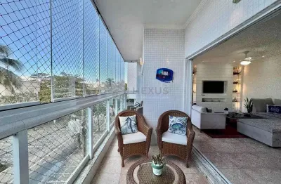 Apartamento frente mar com varanda na praia das pitangueiras, guaruja | hexus