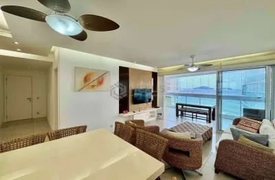 Apartamento à venda na praia das astúrias na beira mar com varanda gourmet, 3 quartos e 2 vagas.