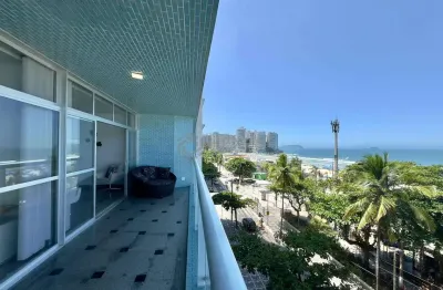 Apartamento frente mar com varanda e vista mar na praia das pitangueira, guaruja
