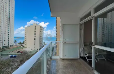 Apartamento com varanda e vista mar na quadra mar da praia das pitangueiras - 3 quartos (1 suíte),