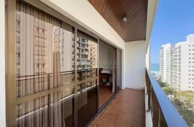 Apartamento com varanda, vista mar e lazer na praia das pitangueiras, guaruja | hexus