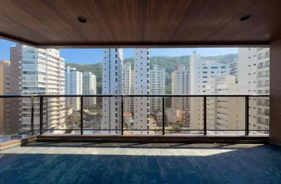 Apartamento com varanda, vista livre e lazer na praia das pitangueiras, guaruja | hexus