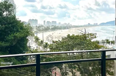 Apartamento beira mar com varanda e vista mar na praia das pitangueiras, guaruja | hexus