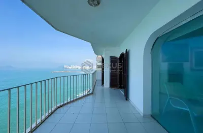 Apartamento frente mar com varanda e vista mar na praia das pitangueiras, guaruja | hexus
