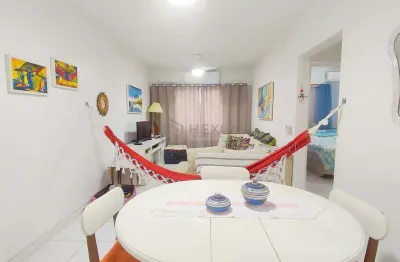 Apartamento reformado e mobiliado com lazer na praia das asturias, guaruja | hexus