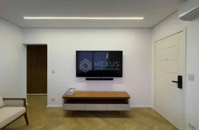 Apartamento reformado e mobiliado com lazer na quadra mar da praia das asturias, guaruja