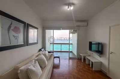 Apartamento frente mar com varanda e vista mar na praia das pitangueiras, guaruja