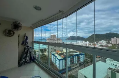 Apartamento com varanda gourmet e vista para o mar na praia do tombo, hexus
