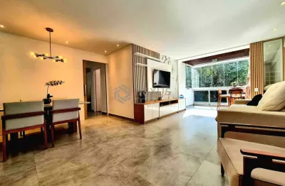 Apartamento com varanda, reformado, lazer completo na praia das pitangueiras, guaruja | hexus