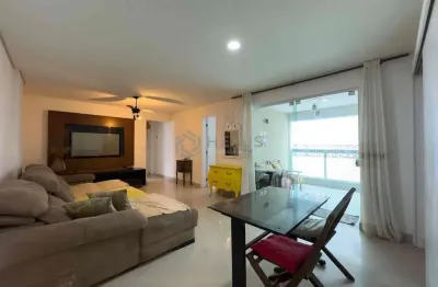 Apartamento com varanda gourmet e lazer na quadra mar da praia das pitangueiras, guaruja