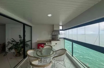 Apartamento frente mar com varanda gourmet, lazer e vista mar, praia das pitangueiras, guaruja