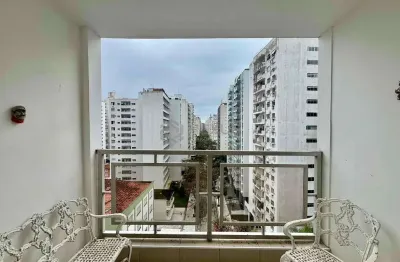 Apartamento na praia das pitangueiras na quadra do mar, 2 quartos, 1 vaga, hexus.