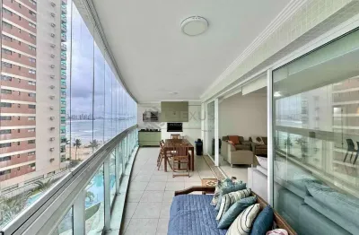 Apartamento na praia das astúrias, frente mar, guarujá, hexus.