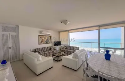 Apartamento frente mar com varanda e vista mar na praia das pitangueiras, guaruja | hexus